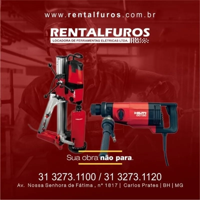 Locação de furadeira hilti